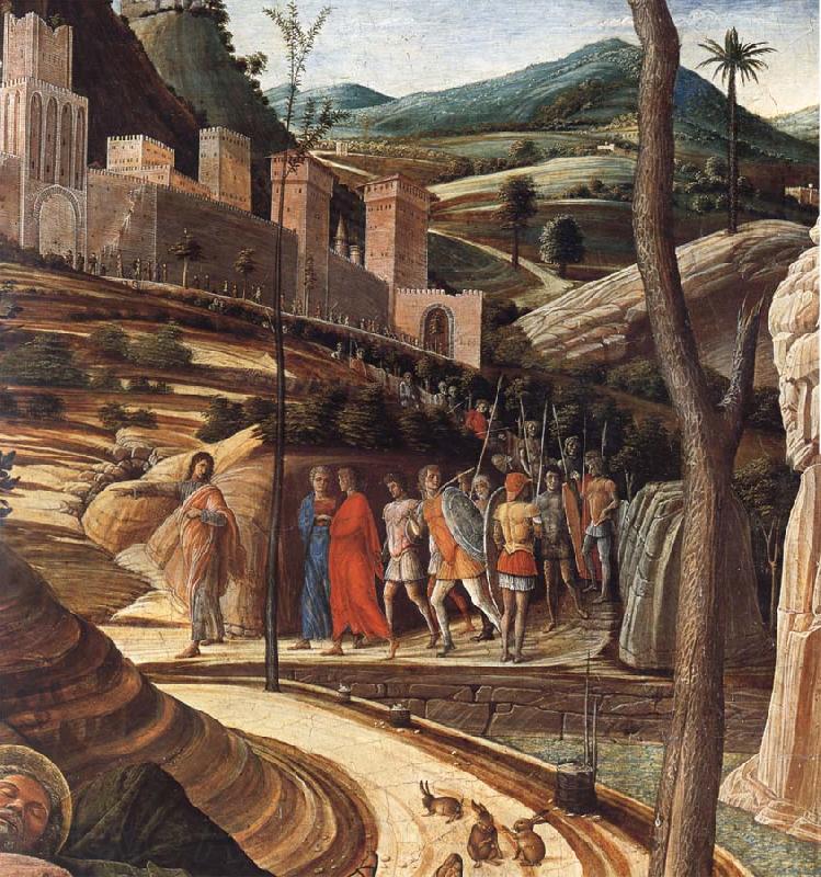 Andrea Mantegna Detail of The Agony in the Garden Norge oil painting art